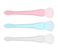 DECHOUS 3pcs Dual-ended Silicone Mask Brush Set with Scoop End for Gentle Application and Removing Facial Masks, Versatile Beauty Tools Made of Sturdy Abs and Silicone for Skincare Use