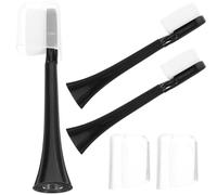 DECHOUS 3pcs Electric Toothbrush Replacement Heads Soft Bristle Toothbrush Fittings Suitable for Pregnant Women and Seniors Black