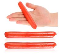 DECHOUS 3pcs Fake Hot Dog: Lifelike Sausage Props Artificial Food Display for Kitchen Staging Restaurant Decor Party Photography