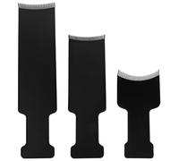 DECHOUS 3pcs Hair Dye Color Board Plastic Hair Dying Tools Black Even Color Application for Home Dyeing and Professional Salon Use
