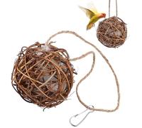 DECHOUS 3pcs Hummingbird Nesting Balls Kit for Outdoor Garden Bird Houses Safe Nesting Material for Bird Lovers Easy Install Habitat to Attract and Protect From Predators