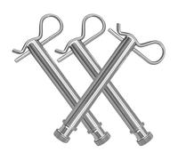 DECHOUS 3pcs Locking Trailer Hitch Pin and Clip Set Heavy Duty Carbon Steel Replacement Pins for 2 Inch and 2.5 Inch Trailer Receivers Safeguard Farm and Boat Towing Connections