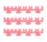 DECHOUS 3pcs Makeup Brush Drying Rack Makeup Brush Holder Multiple Slots Design Silicone Material Not Easy to Break Or Deform for Women and Cosmetic Tools Storage