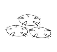 DECHOUS 3pcs Milk Pot Holder Cast Stove Rack for Gas Hob Accessories Canning Rack Kitchen Rail Hooks Pan Lid Organizer