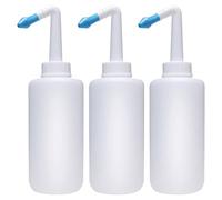 DECHOUS 3pcs Plastic Nasal Irrigation Bottles 300ml Nose Wash Cleaner for Home Use Nasal Rinse Irrigation System for Sinus Cleansing and Hygiene