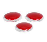 DECHOUS 3pcs Portable Makeup Boxes for Women Mirror - Empty Blush and Powder Case Set - Lash Storage Organizer for False Eyelashes and Eyelash Extensions - Travel Cosmetic Container