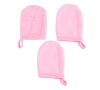 DECHOUS 3pcs Reusable Washable Facial Cleansing Gloves Made of Soft Polyester Cotton with Simple Design for Gentle Makeup Removal and Daily Skincare in Salon and Home Use