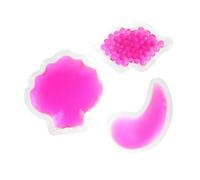 DECHOUS 3pcs Rose Red Gel Ice Packs for Face and Eye Care, Hot and Cold Therapy Pads for Facial Recovery, Soothing Gel Packs for Skincare and Beauty Treatment