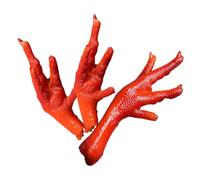DECHOUS 3pcs Simulated Chicken Feet Props Realistic Food Models Fake Chick Foot for Culinary Art Hotel Decor
