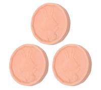 DECHOUS 3pcs Terracotta Brown Sugar Keeper Discs Moisture Absorber for Food Storage Containers, Pantry Humidifier and Cookie Softener, Sugar Saver Insert for Dried Fruits and Spice Jars