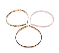 DECHOUS 3pcs Tortoiseshell Acetate Headbands Set - Blue Coffee, Green Coffee, Cream White - Stylish Hair Accessories for Women, Simple Chic Hairband Decor for Face Washing and Daily