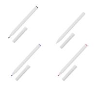 DECHOUS 4 Pcs Professional Tattoo Marking Pens for Salon Use Body Fade-resistant Ink Single-ended Design Multi-color Including White Black Purple and Red for Eyebrow Piercing and Skin