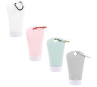 DECHOUS 4 Pieces 60Ml Travel Lotion Bottles Refillable Shampoo Dispenser Set Portable Empty Toiletry Bottles for Travel Toiletries