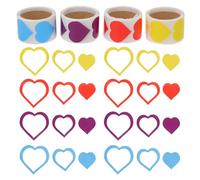 DECHOUS 400PCS Perforated Heart-Shaped Tanning Stickers for Body Sunbathing Self Adhesive Sunbed Decals for Outdoor and Salon Use Body Tanning Adhesive Stickers for Beach and Spray Tan