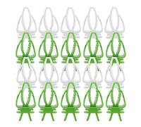DECHOUS 40Pcs Parrot Food Clips and Vegetable Skewers for Birds, Cage-Mounted Hanging Fruit Forks, Multi-Function Bird Cage Feeding Accessories for Parakeets and Budgies