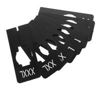 DECHOUS 40pcs Plastic Clothes Size Dividers for Closet with Writable Rectangular Tags XXS to XXXL, Garment Rack Separators for Wardrobe Organization and Shelf Sorting