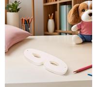 DECHOUS 40pcs White Half Face Craft Masks for Elastic Bands DIY Coloring Paper Masks for Painting Carnival Halloween School Events Art Activities