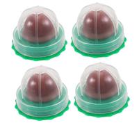 DECHOUS 4PCS Catnip Lollipops for Cats Kitten Treats with Natural Catnip Pudding Flavor Random Mix Edible Vitamin Snacks to Boost Appetite and Tongue Activity Safe Healthy Pet Candy