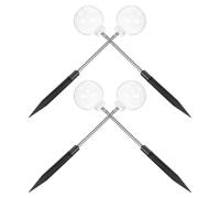 DECHOUS 4pcs Chicken Pecking Slow Feeder with Metal Swing and Spring, Interactive Foraging Enrichment for Chicken Coop and Duck, Poultry Snack Holder Puzzle Feeders