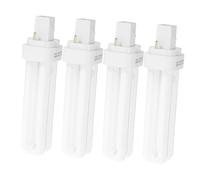 DECHOUS 4pcs Compact Fluorescent Bulb 13W Lamp 2 Pin in LED Accessory 2U Plug-in Double Tube Light Saving Energy for Bathroom Ceiling Replacement Bulbs Lighting