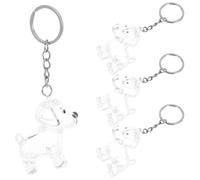 DECHOUS 4pcs Dog Hair Keepsake Keychain with Capsule Appearance and Dustproof Seal Technology, Abs Material Pet Fur Memorial Storage Organizer, Portable Design Present for Pet Owners