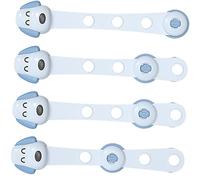 DECHOUS 4Pcs Drawer Locks Safety Strap Locks for Cabinets Easy to Use Lock System to Prevent Access to Dangerous Items