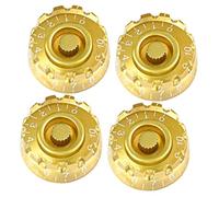 DECHOUS 4pcs Guitar Volume Knob Replacement Bass Control Potentiometer Knob Hats for Electric Acoustic Instrument Accessories