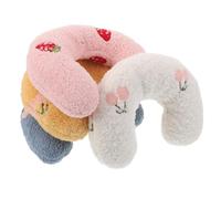 DECHOUS 4pcs half donut pet calming pillow made of cotton and plush, portable and easy to maintain for small dogs and cats at home or on the go