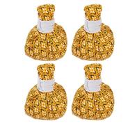 DECHOUS 4pcs Herbal Massage Balls Compress with Soft Texture for Relief and Relaxation Portable Thai Massage Equipment for Home and Travel 3.54x2.76x2.76in