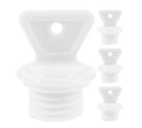DECHOUS 4pcs Hot Water Bottle Replacement Stoppers Leakproof Rubber Sealing Caps 21mm Diameter for Warm Water Bags Compatible Safe for Use at Homes and Offices