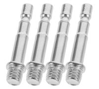 DECHOUS 4pcs Microphone Stand Adapters Mic Extension Poles Metal Mic Arm Converter Lightweight Silver