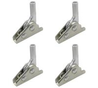 DECHOUS 4pcs Multi-Angle Folding Hinges for Beach Chair and Folding Stool, Steel Iron Material with Strong Bearing Capacity and Lightweight Design, for Furniture Repair and Upgrade