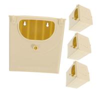 DECHOUS 4pcs Parakeet Nesting Box Plastic Hanging Bird Breeding House Small Lovebird Budgie Mating Cage Nest for Pet Bird Breeding Supplies