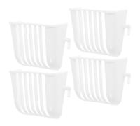 DECHOUS 4Pcs Parrot Vegetable Feeder Hanging Fruit Basket for Bird Cage Food Bowl for Cockatiels and Parakeets Bird Cage Accessories Platform Feeder