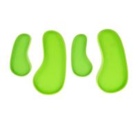 DECHOUS 4PCS Reptile Water Bowl Set for Lizards and Turtles, Leaf-Shaped Pet Drinking and Feeding Bowls for Geckos and Corn Snakes, Sturdy Plastic Pet Supplies for Habitat Use