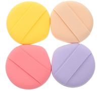 DECHOUS 4pcs round Makeup Powder Sponges for Women Face with Comfortable Touch and Wet Or Dry Use, Reusable Beauty Sponges Suitable for Home and Beauty Salons