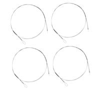 DECHOUS 4pcs Sturdy Erhu Strings Parts Set with User-friendly Design and Resonant Sound, Metal Material Assorted Colour for Professional Erhu Replacement and Music Performance Random Color