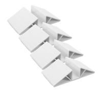 DECHOUS 4pcs Sturdy Plastic Fence Reinforcement Groove for Gates and Pet Gates, Sturdy Door Groove Fittings with Solid Material, for Pet Store and Kindergarten Safety Use