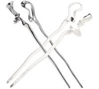 DECHOUS 4pcs Vintage Geometric Alloy Hair Sticks Elegant Chinese Style Hair Chopsticks for Buns Weddings Parties Daily Wear for Women