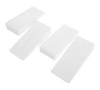 DECHOUS 4pcs White Rubber Furniture Leveling Shims Wedges for Chairs and Tables Anti-wobble Non-slip Pads for Home Office Furniture on Uneven Floors