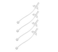 DECHOUS 4pcs Wide Mouth Silicone Bottle Straw Replacement for Learn to Drink Cup Spout for Boy Girl Bottle and Straw Cups