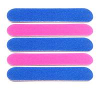 DECHOUS 5 Pcs Double Sided Emery Boards Nail Files for Natural Nails Coarse Side for Shaping Wood and Sandpaper Material Straight Shape Round Ends for Removal and Surface Sanding