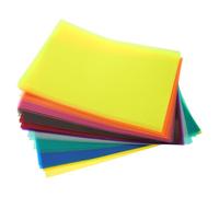 DECHOUS 50 Sheets A4 Colorful Translucent Cellophane Sheets for Crafts Light Play and Art Decorations 10 Colors with Craft Film for DIY Projects and Window Displays