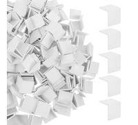 DECHOUS 500pcs Plastic Packaging Edge Protectors with Thickened Design and Wear-resistant Features for Box Packing and Moving, Sturdy White Corner Guards for Parcel Shipping and Irregular