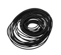 DECHOUS 50pcs Assorted 1mm Square Rubber Cassette Tape Player Belts for Recorder, Dvd, CD Drive Repair and Maintenance, Mixed Size 40-135mm Flat Replacement Belts for Cassette Machines