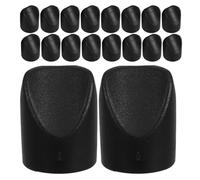 DECHOUS 50pcs Black V Shaped Chair Cap Replacement for Padded Folding Chairs and Metal Folding Plastic Leg Protectors with Non-marring Protection and Enhanced Stability for Home and Office