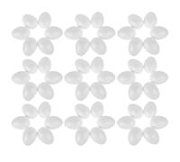 DECHOUS 50pcs Cm White Foam Eggs for Easter DIY Crafting, Smooth Blank Polystyrene Eggs for Painting and Decorating, for School Projects and Easter Party Favors