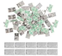 DECHOUS 50pcs Metal Appliance Cord Organizer Clips Adhesive Backing, Lightweight Cable Holder for Kitchen Appliances and Air Fryers, Prevents Wire Damage and Keeps Power Cords Tidy