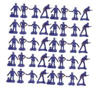 DECHOUS 50pcs Miniature Police Station Figures Sand Table Accessories Plastic Police Character Models for Desktop Micro Landscape Ornaments and Educational Collectibles