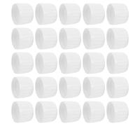 DECHOUS 50pcs Plastic Medicine Bottle Caps 28mm Thread Screw Top with User Friendly Grip Structure, Easy Opening and Leakproof Seal for Liquid Bottles and Medicine Jars, for Homes